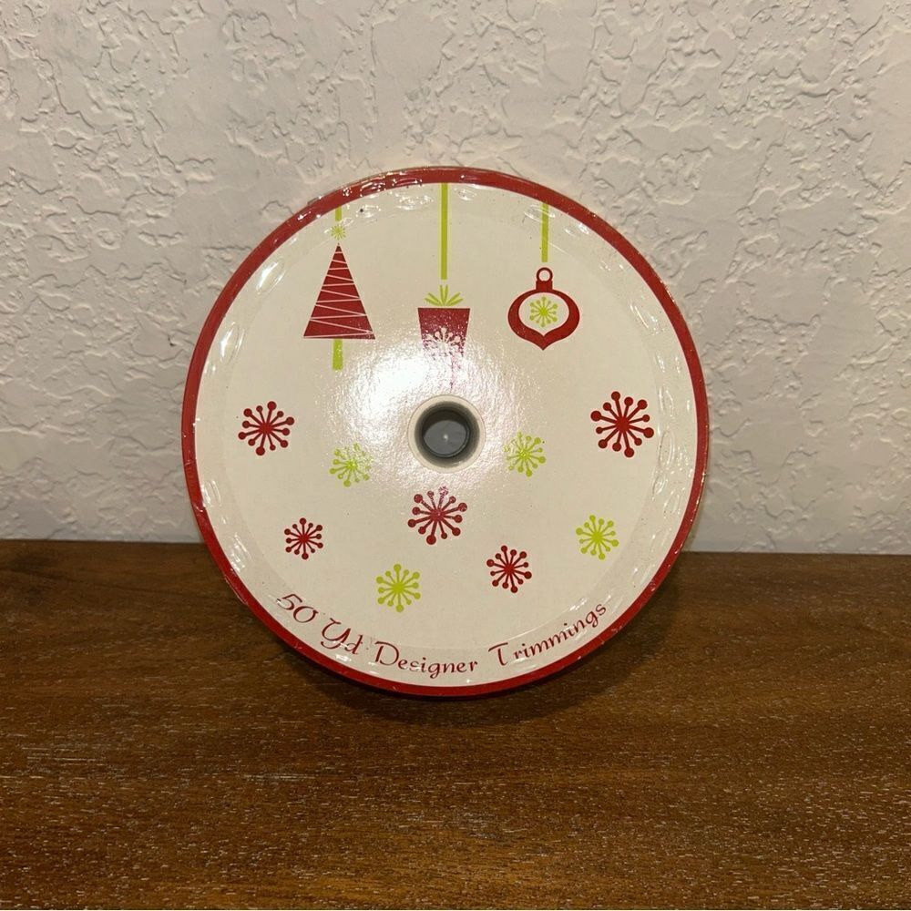New, Wired Trimming Metallic Wide Ribbon